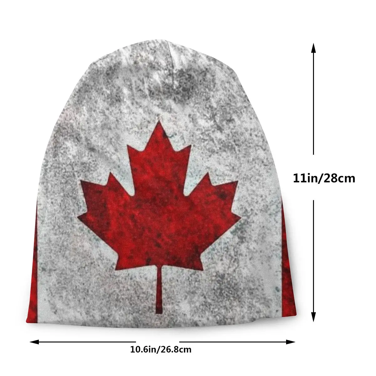 Canada Flag Retro Vintage Classic Style Washed Warm Bonnet Cycling Casual Beanies Protection Men Women Hats