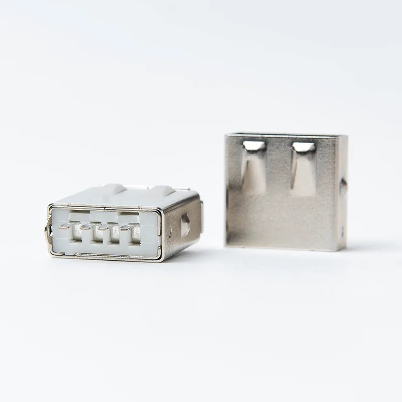 10PCS USB Female Socket A Female Wire Type With Tinplate Socket  Power Charging  Connector