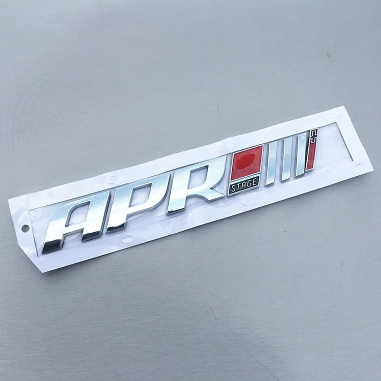 

1 Pcs ABS Car APR STAGE /// Emblem Decal for APR Stage Audi A4L Q5 S5 Vw Golf R6 7 Scirocco R20 GTI Golf Tiguan S3 S5 S6 TTS RS7