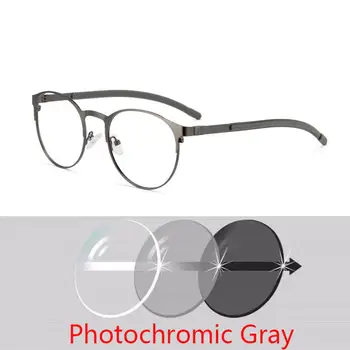 圓形復古設計變色老花眼鏡 男女通用 遠視/老花眼 戶外眼鏡 +0.25 +1.0 +1.5 +2 至 +4 8 最佳銷售 0.25度老花眼鏡 - №8