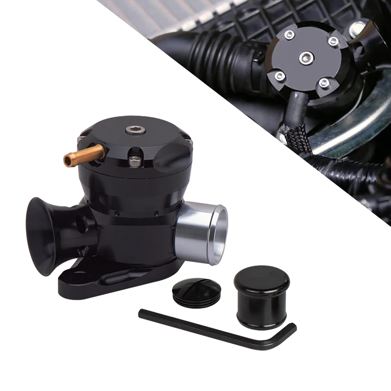 Zawór wydmuchowy BOV Turbo Pressure Blow Dump Black, Train Adapter Valve Blow Off, sprężyna 13 PSI do SUBARU XT, SUBARU GT