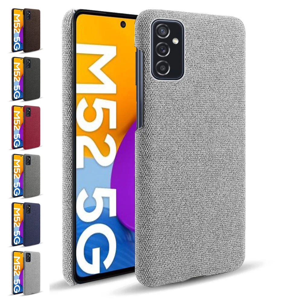 

Case For Samsung Galaxy M52 A52s M32 5G Case Cloth Texture Fit Phone Case For Samsung M32 A52s M52 5G Phone Case Cover Coque