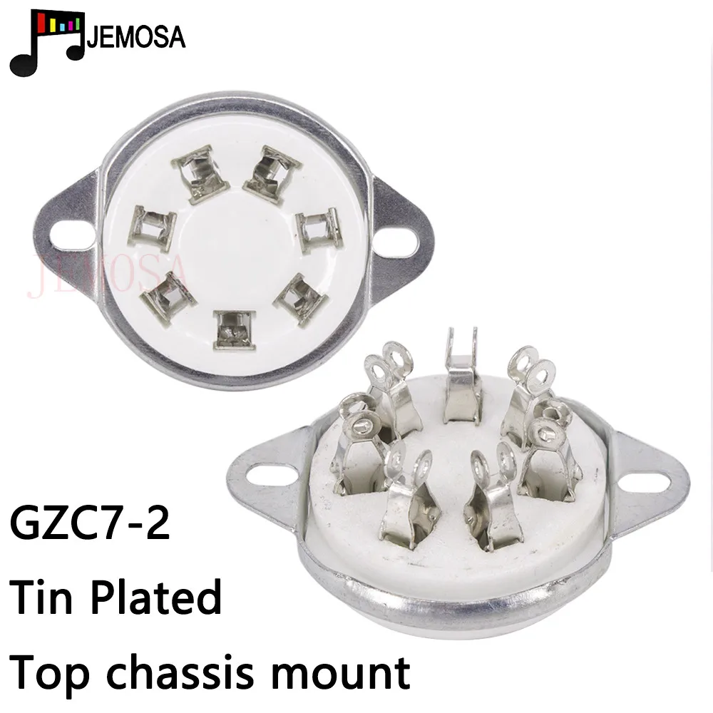 5PCS fai da te HIFI Audio 7pin presa per tubo in ceramica GZC7-2 sede per tubo elettronico per amplificatore per tubo a vuoto 6 a6 826 832