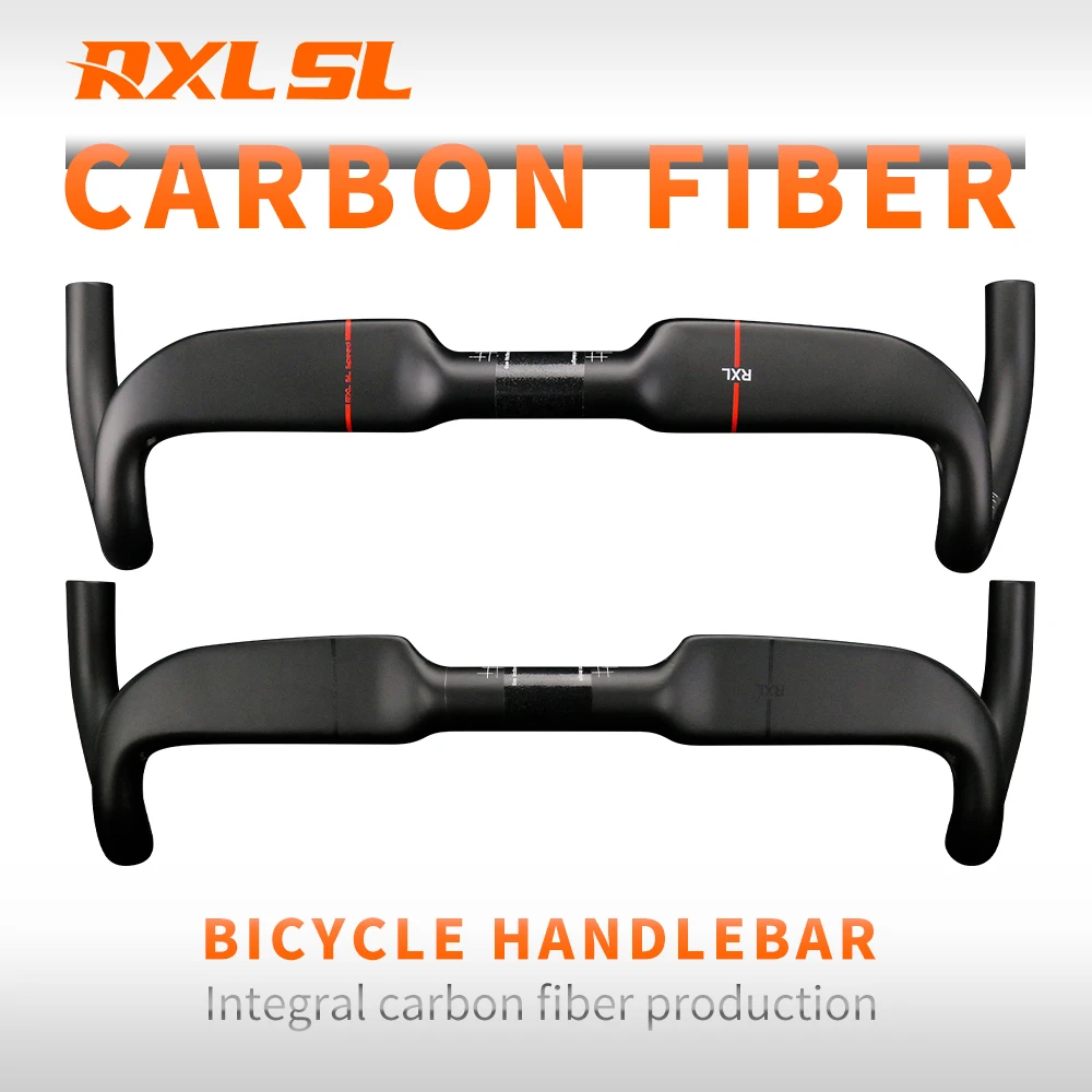 RXL SL rowerowa kierownica szosowa z włókna węglowego wyścigi rowerowe Carbon 31.8 wewnętrzne prowadzenie kierownica kątowa do kierownicy roweru szutrowego