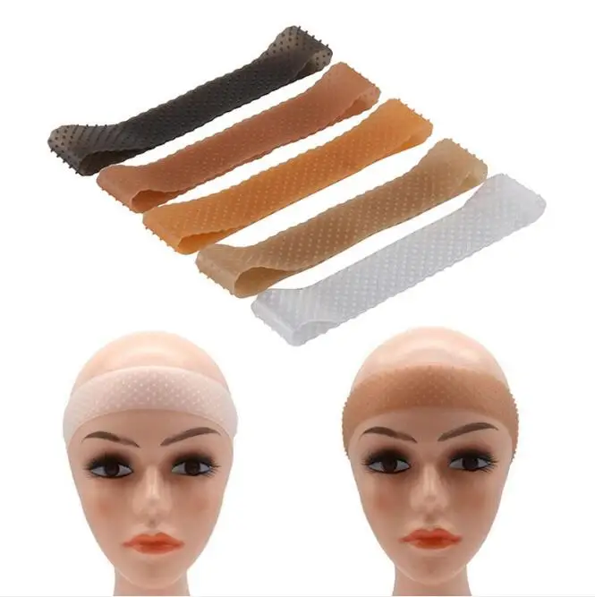 

60Pcs/Lot Silicone Wig Hair Bands Non-Slip Running False Headband Sports Yoga Elasticity Hidroschesis Accessories Tools HA1946