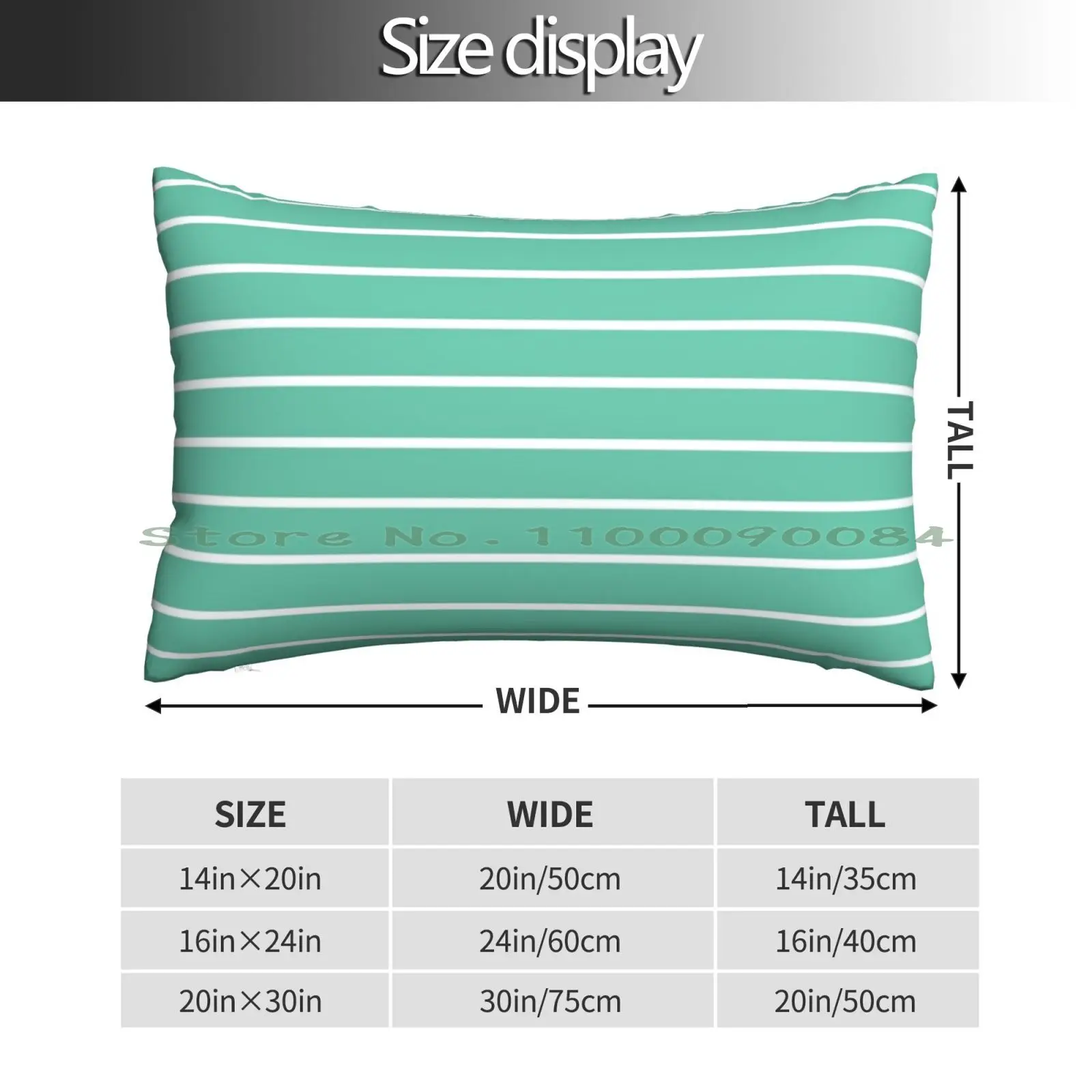 Narrow Aqua And White Stripes 4 Pillow Case 20x30 50*75 Sofa Bedroom Call Me Power Coins For Fan Retro Vintage Anime Manga