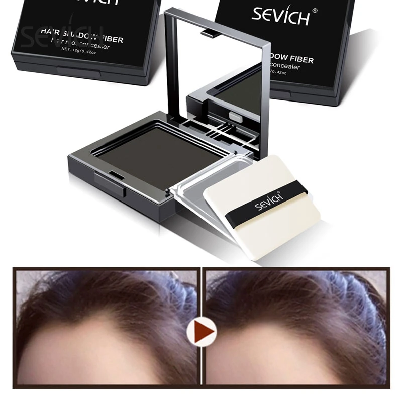 Sevich 12g Hair Shadow Powder Temporary White Grey Cover Up Hair Line Edge control Hair Color Makeup Hair Care Concealer