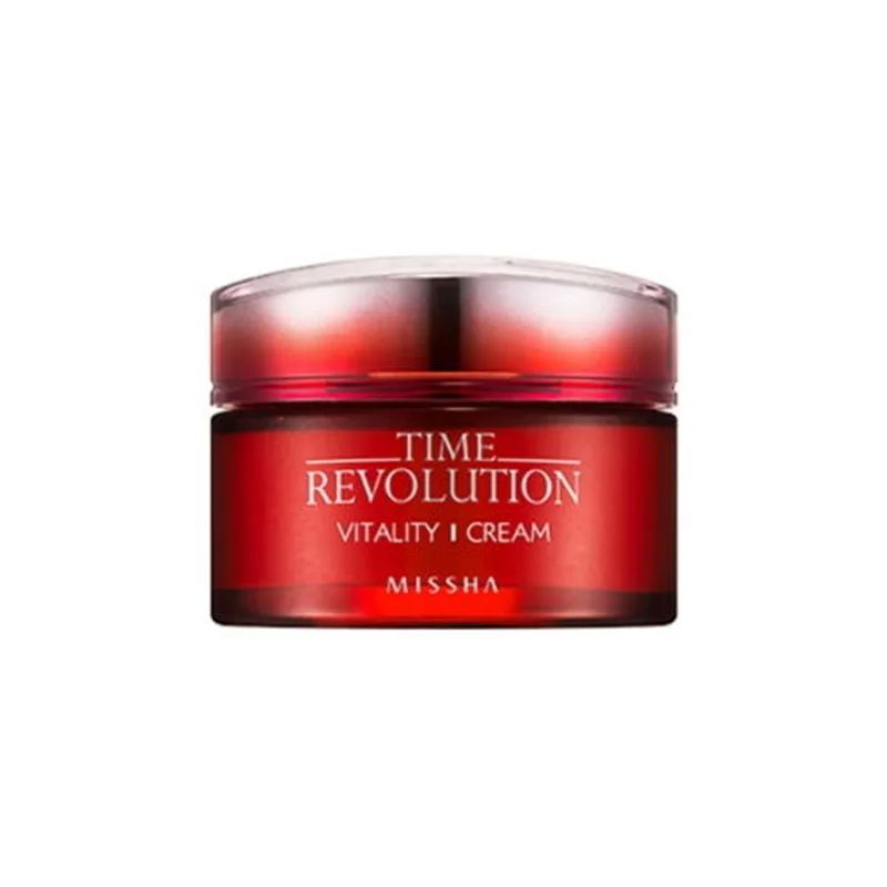 MISSHA Time Revolution Vitality Cream 50ml Firming Anti-Aging Remove Wrinkle Whitening Moisturizing Facial Skin Care Korean