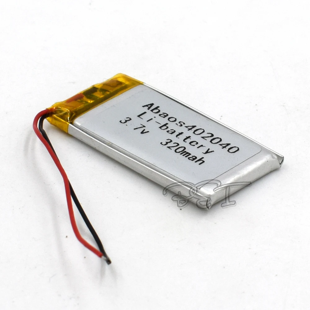 3.7V polymer lithium battery 402040 Rechargeable Li-ion Cell 320mAh For MP5 navigator GPS MP3 MP4 Ebook Speaker Camera