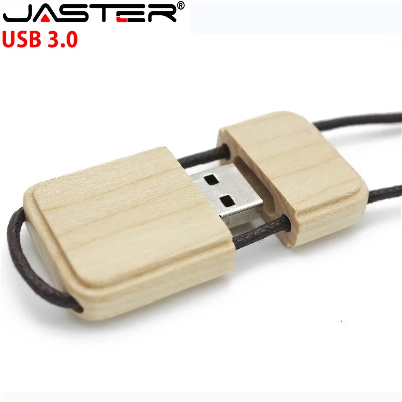 

USB-флеш-накопитель JASTER деревянный с деревянной ручкой и коробкой, 8/16 ГБ