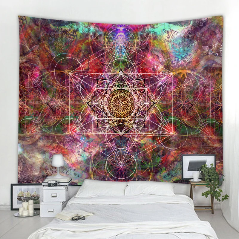 Mandala tapestry hippie tapestry bohemian style decorative tapestry bedroom dormitory decorative tapestries