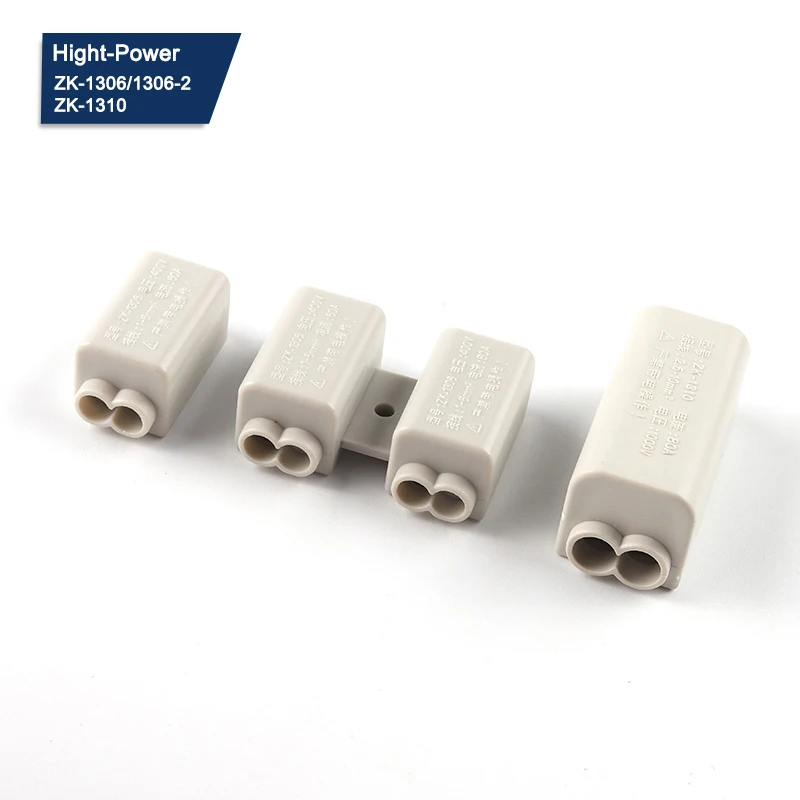 

High Power Wire Splitter Quick Electric Junction Box Wiring Cable Connector Terminal Block 60A/400V 1-6mm2 80A/1000V 2.5-10mm2