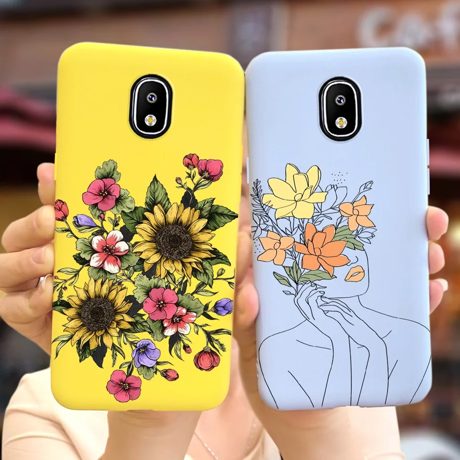 For Samsung Galaxy J3 J5 J7 Pro 2017 Case Soft Silicone Stylish Painted Cover Case For Samsung J330F J530F J730F TPU Fundas Capa