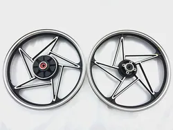 EN125-2/3 HJ125K-A/2A/3A Motorcycle Front Aluminum Alloy Wheel Hub Motorbike Scooter Rear Rims Back Wheel