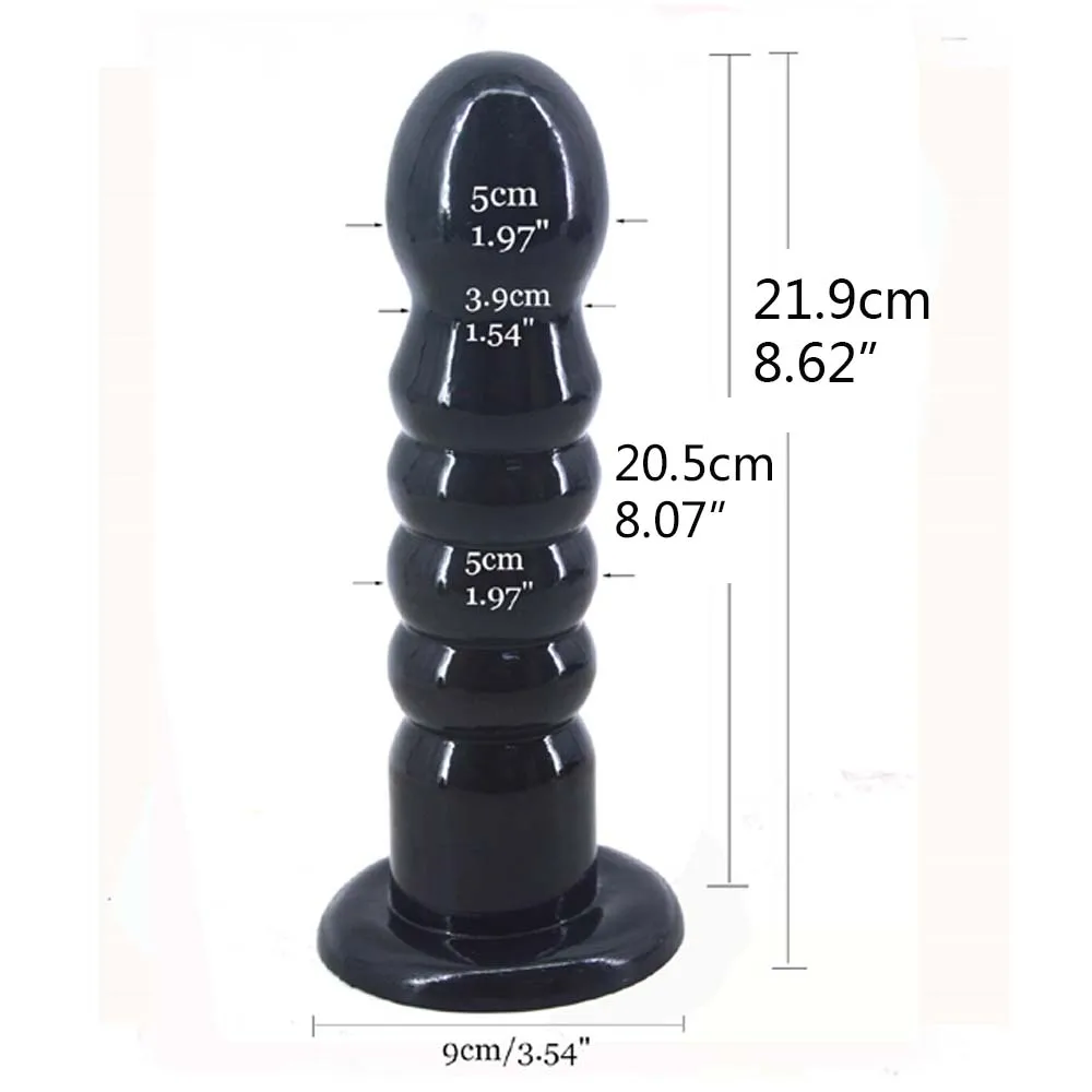 LUUK Suction Black Dildo Beads Anal Plug Sex Toys For Sex Shop Flexible Dick Women Men Fake Penis Anus Massage Balls Butt Plug