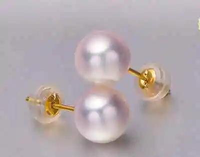 

CHARMINGhuge 10-11MM round AAA south sea white pearl earring