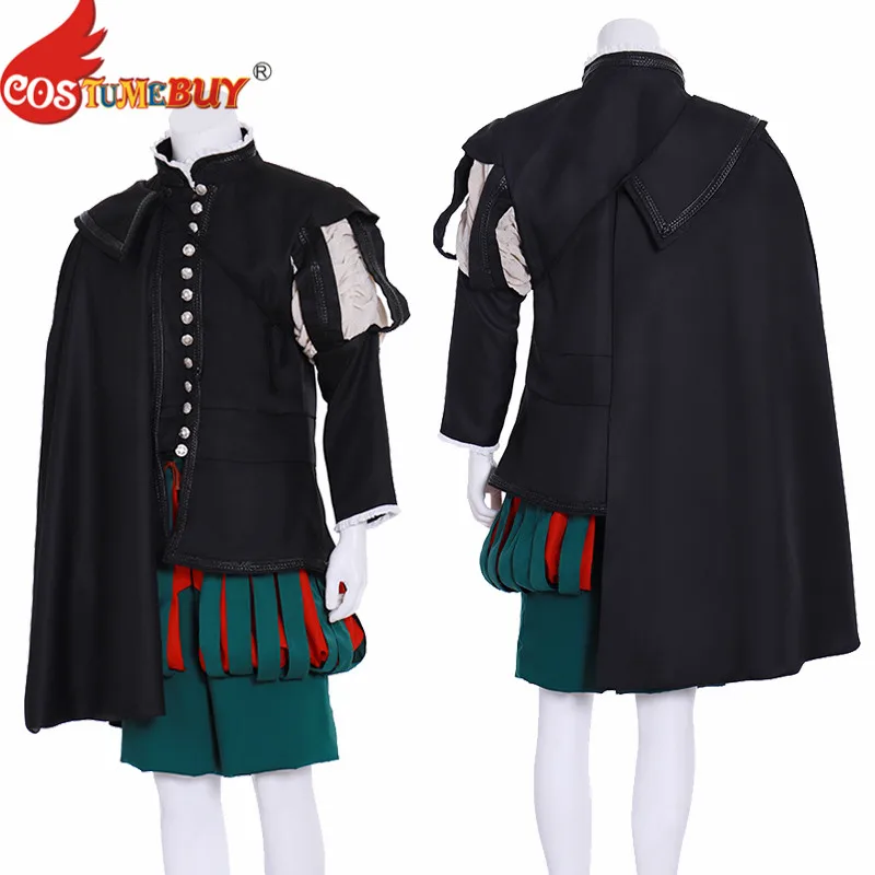 

Costumebuy Victorian Tudor Prince Costume Renaissance Medieval Tudor Men Elizabethan Military Suit Custom Made