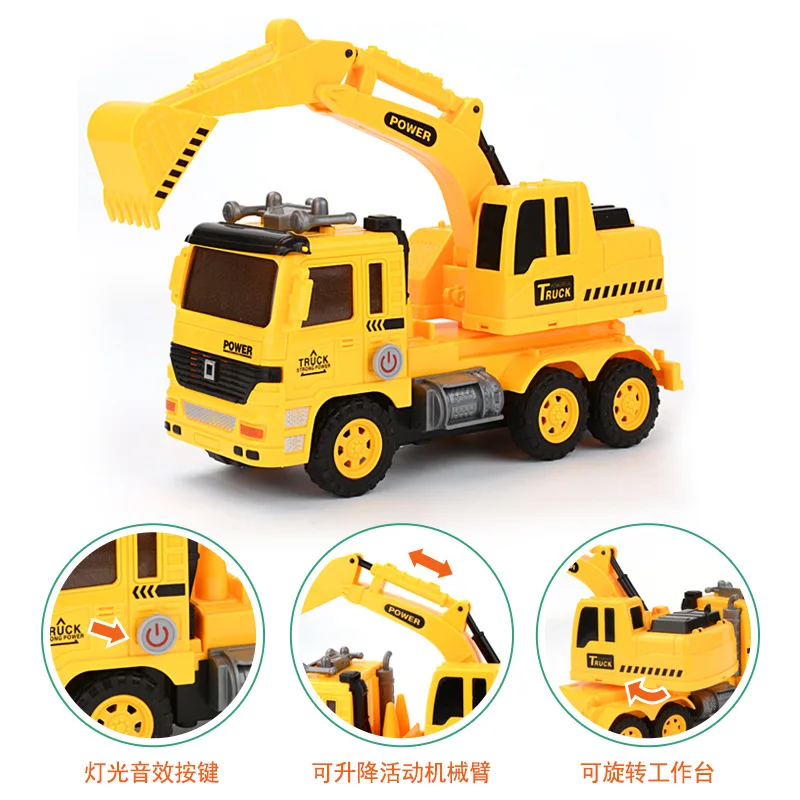 Engineering Vehicle Fire car model Garbage truck lights sounds Gifts for the new year children toys 6 to 10 years educational