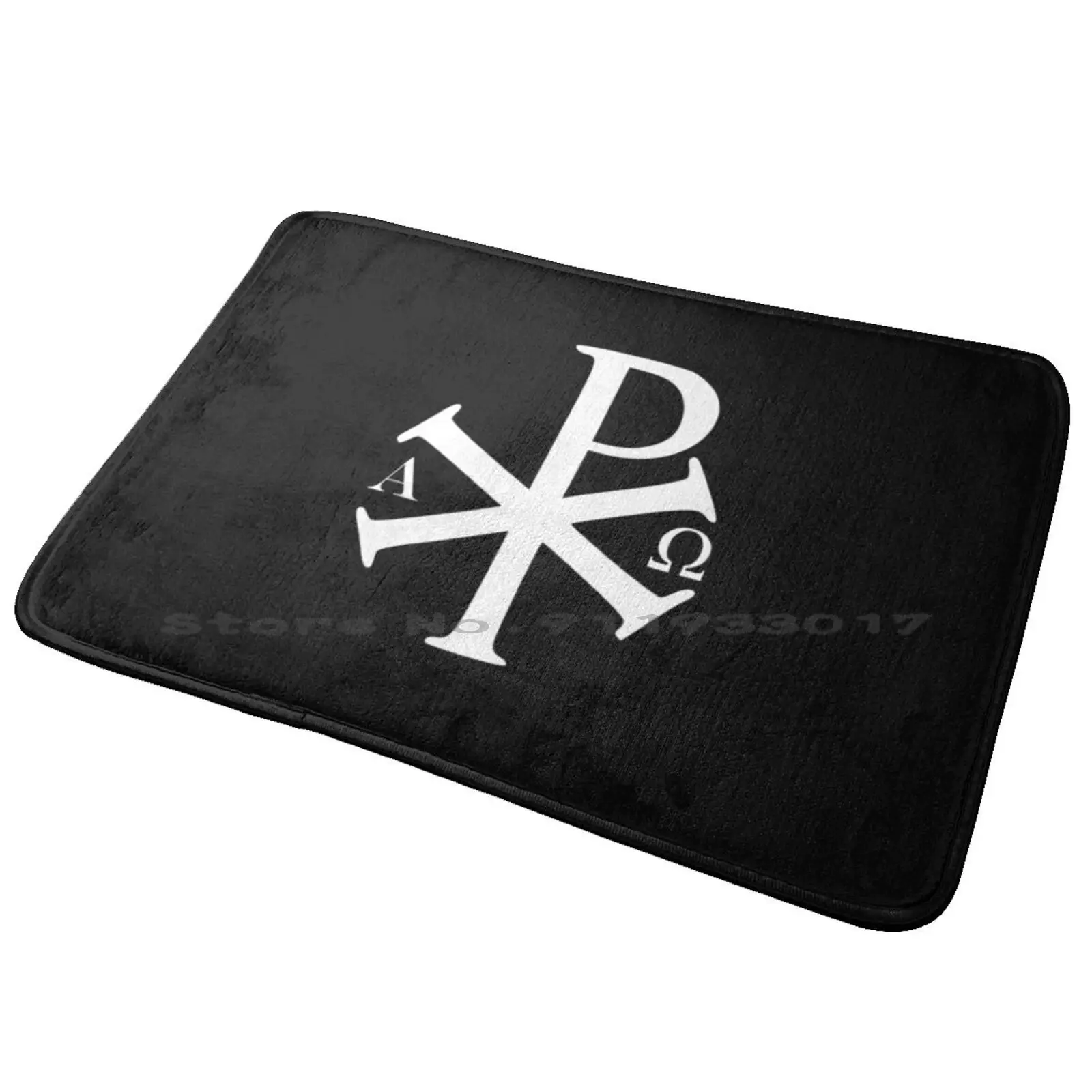 Christian History Alpha Chi Rho Byzantine Christianity Entrance Door Mat Bath Mat Rug King Pop Music Singer Roll Rocker Bowie