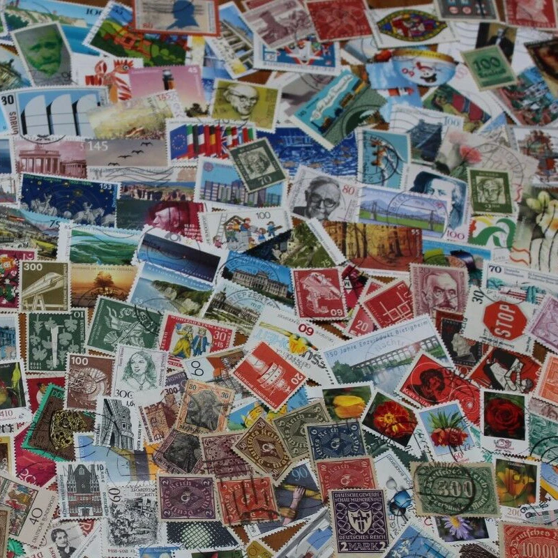 20-50 PCS Germany Regular Postage Stamps With Post Mark  Off  Paper For Collection