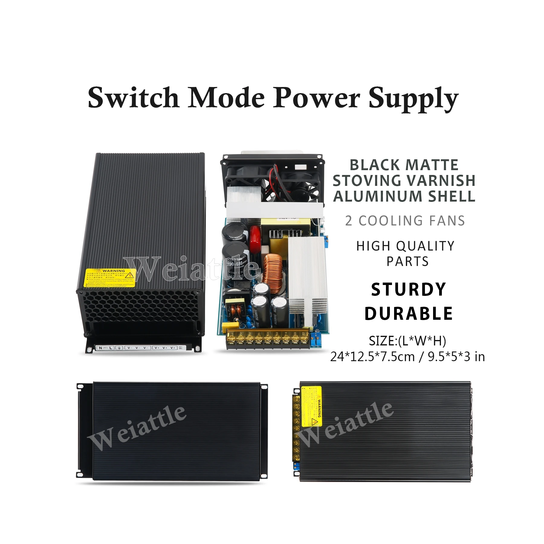 SMPS DC12V 125A 15V 100A 24V 36V 48V 60V 25A 70V 20A Motor Driver Switching Power Supply 110V 220V AC Transformer CNC Industry