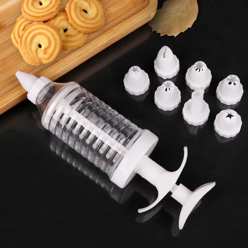 Cookie Biscuit Making Maker Pump Press Machine Decor Kitchen Mold Tools Set Cookie Cake Mould Gun Bakeware Gadget