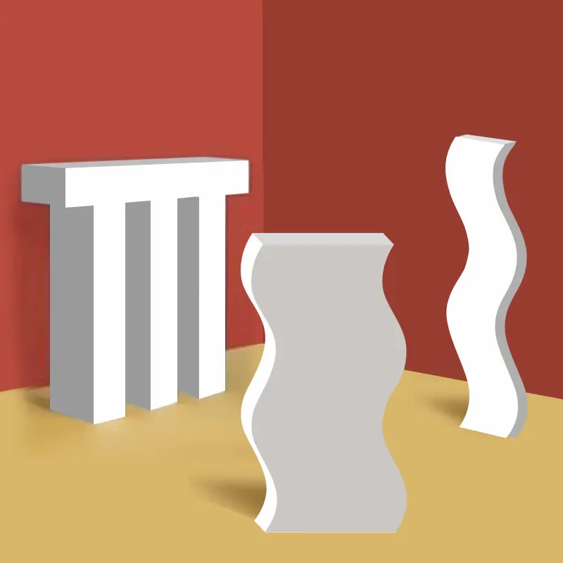 Foam Geometry Photo Props Beauty Makeup Skin Care Products Shooting Pendulum Props Decorative Ornaments Photography Platform