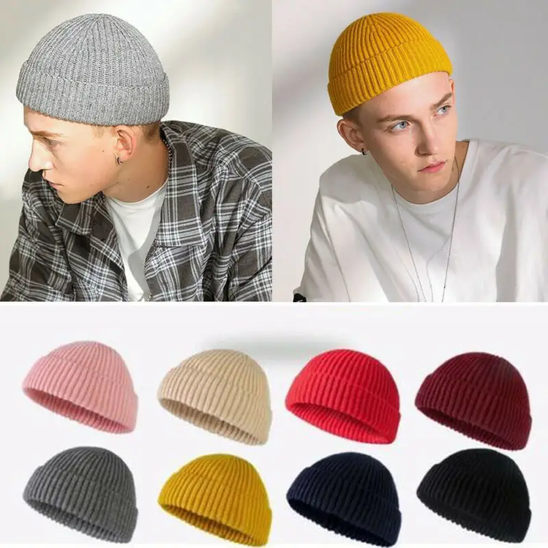 Bonnet sans bord rétro pour hommes, Skullcap, Baggy Melon Cap, Hip Hop FishSuffolk Beanies, Streetwear Hats, Fashion With Hats, Winter