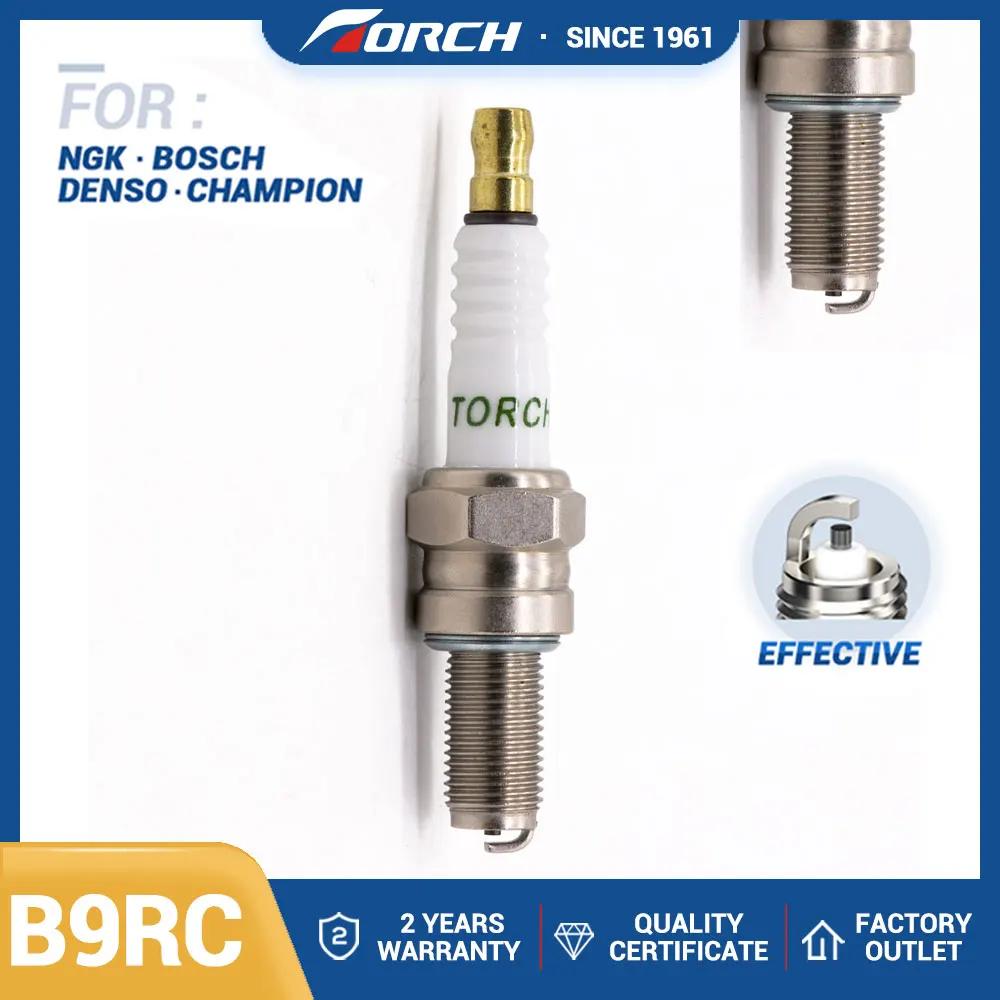 1PCS Screw Terminal Spark Plug Torch B9RC Replace for 7499/C9E 6263/CR9E 6955/CR9EB Denso U27ES-N U27ESR-N YAMAHA 90793-20034