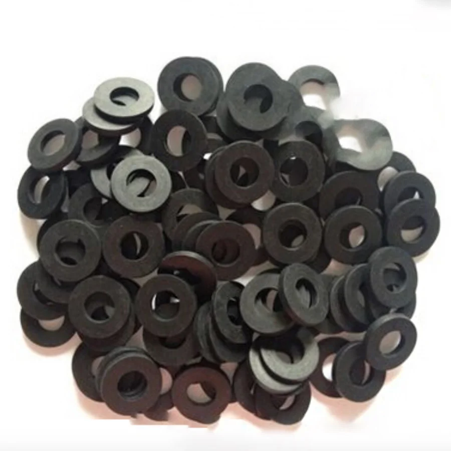 

100Pieces/Lot Sealing Rubber Flat Washers Faucet Washers-6x12x2mm(Inner d:6mm d:12mm Thickness:2mm)