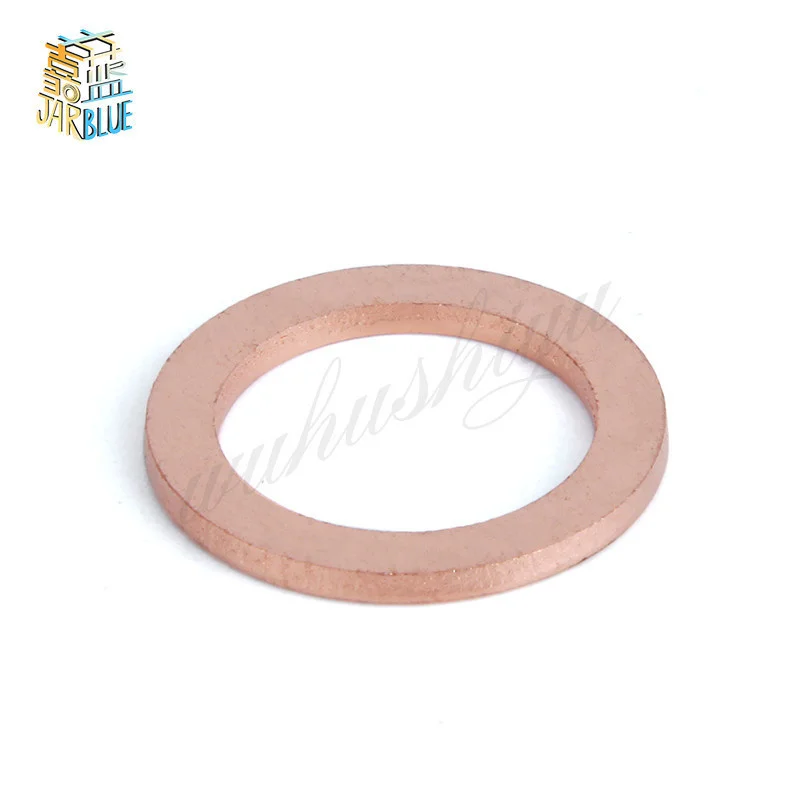 10Pcs DIN7603 M3 M4 M5 M6 M8 M9 M10 M11 M12 M13 Thickness1mm Copper Sealing Washer For Boat Crush Washer Flat Seal Ring Fitting