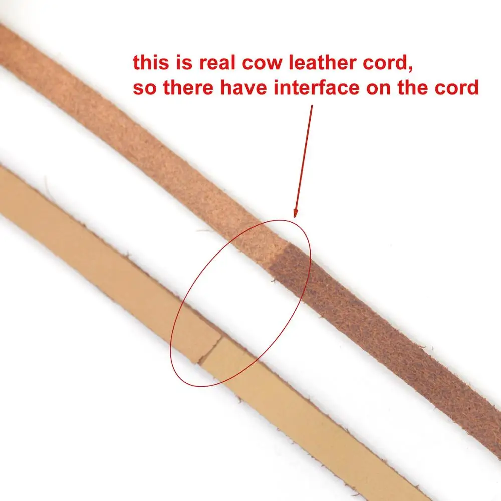 KALASO 2Yards(1.83M) Vintage Genuine Cowhide Cow Leather Cord Strip Flat Rope DIY  Craft Jewelry Bag Leathercraft