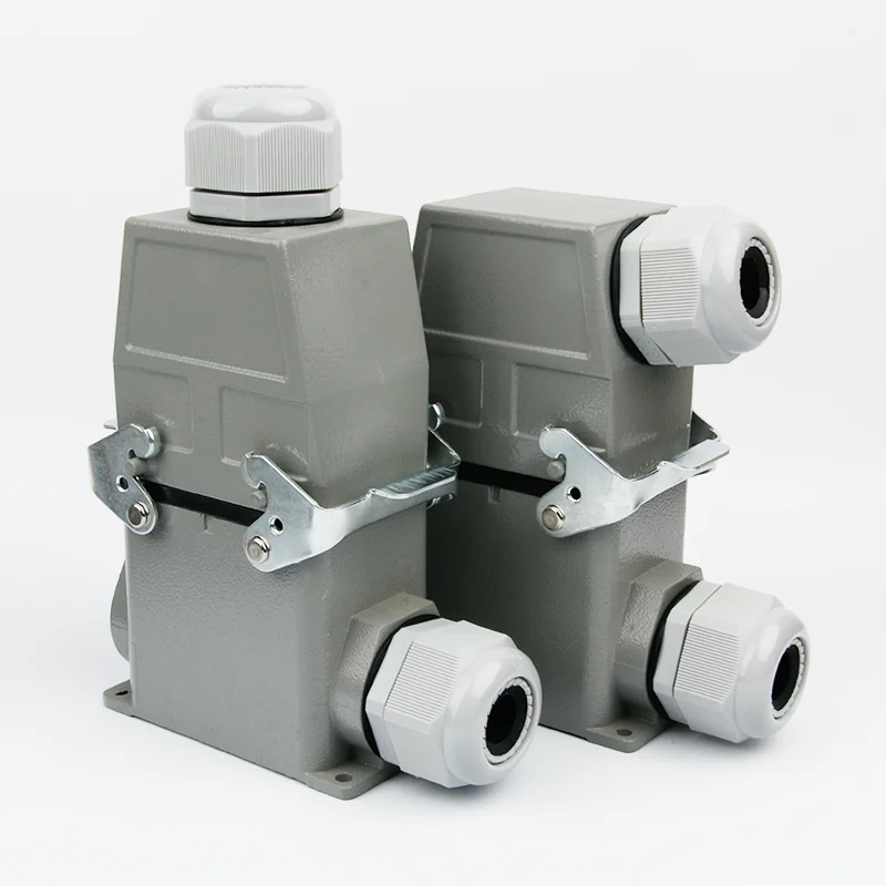 Small heavy duty connector high base 10-16-32 core h16a-ha-016-2 rectangular aviation plug and socket