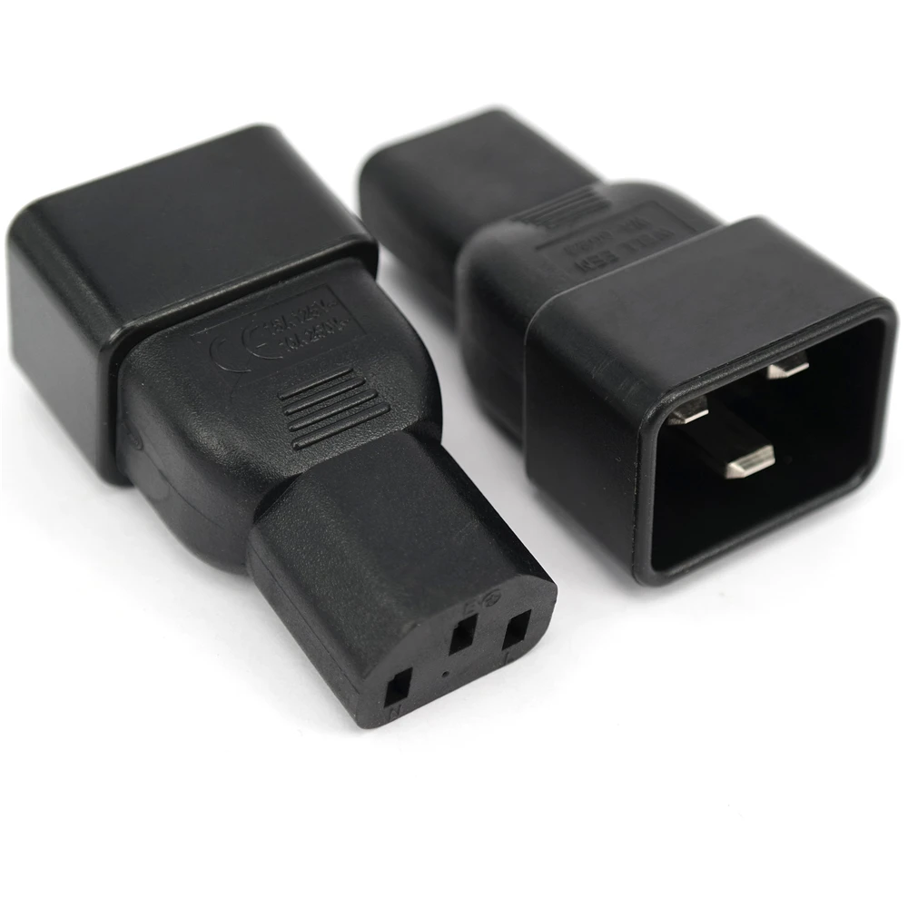 C13-C20 PDU PSU USP Power adapters, IEC C20 male to C13 adapter, IEC C13 to C20 adapter Computer server power conversion adapter