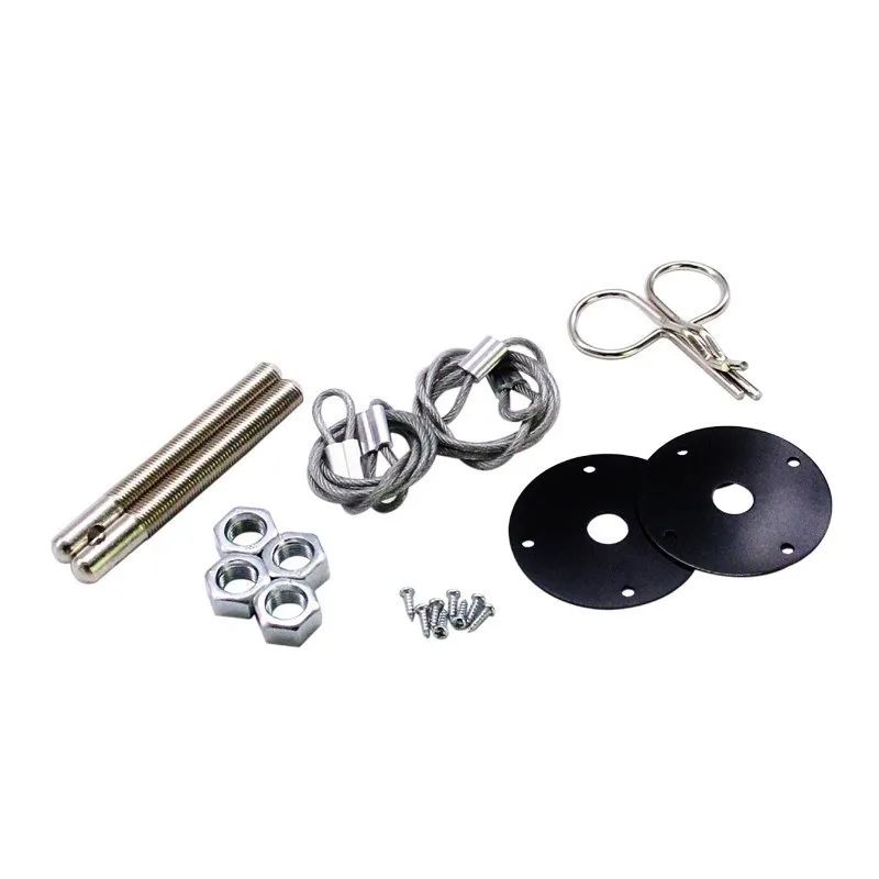 MSCRP-Universal arrived Car Plus Flush Hood Latch Pin Kit Racing Auto Engine Locks Bonnet Locking Hood Kit-MSCRP-YX00151