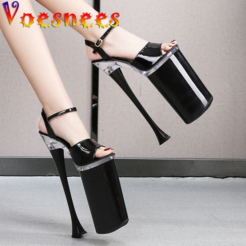 

Voesnees Sandals For Women Sexy Platform Women Shoes Summer 2021 New Female Super High Heels 26cm Stiletto Ladies Wedding Shoes