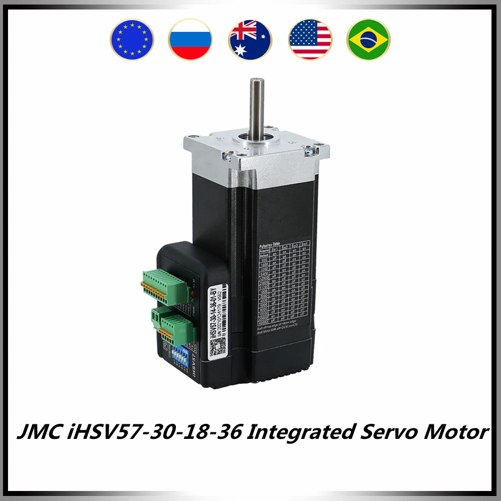 JMC iHSV57-30-18-36 Integrated Servo Motor with Driver 3000rpm 180w VDC 36v Mini Servo Motor & driver 8mm shaft 148mm length