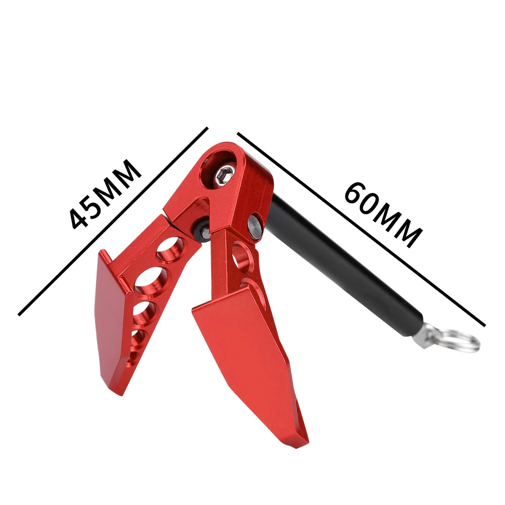 RC verricello pieghevole Anchor Earth Anchor Decor Tool per 1/10 RC Cawler Car Axial SCX10 RC4WD D90 D110 TF2 Tamiya CC01