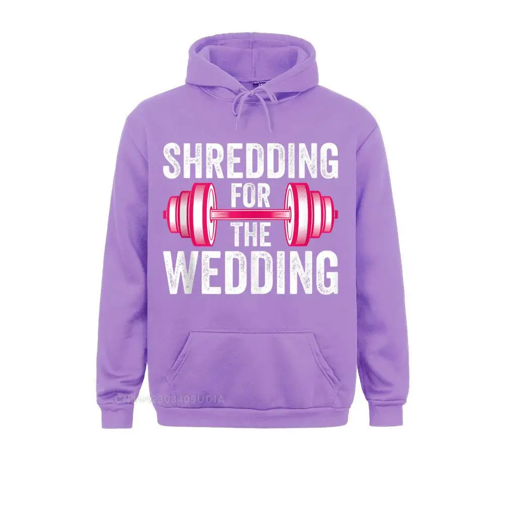 Shredding For The Wedding Gym Bride Workout Bachelorette Anime Hoodie Hoodies Fall Men's Sweatshirts Design Clothes Fashion