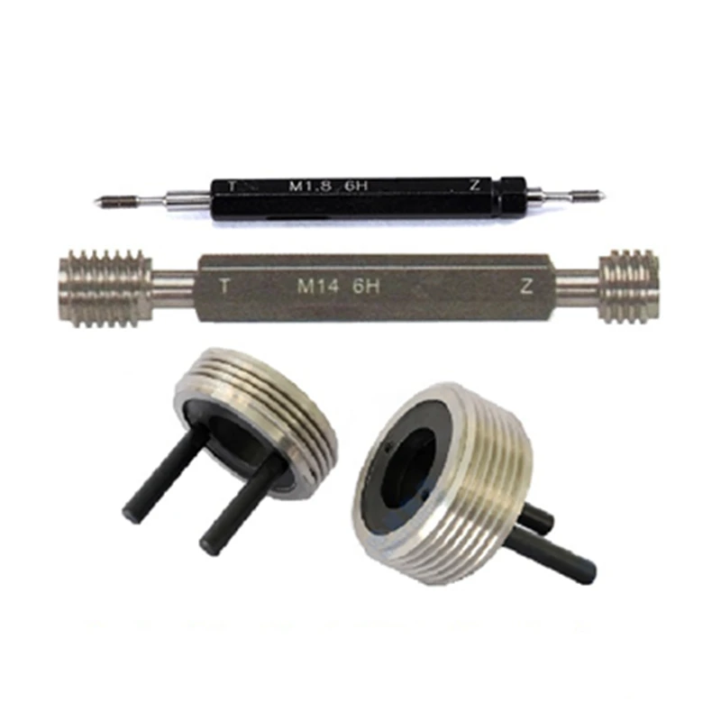Imagem -04 - Medidores de Rosca M33x3.5 x3 X2.5x2x1.75x1.5x1.25x1x0.75 X0.5 Parafuso Plugue Anel Calibre go & Não ir Gage