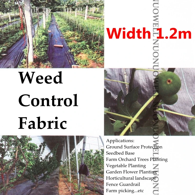 

Width 1.2m Weed Control Fabric Black Plastic Anti Grass Ground Cover Greenhouse Ground Surface Protection Weed Control Mat