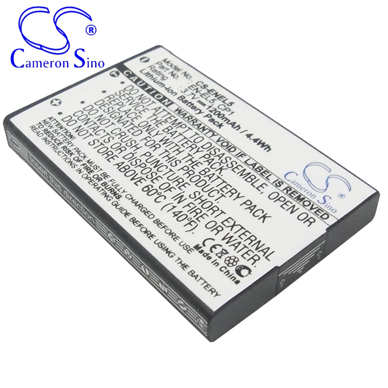 CameronSino Battery for Nikon Coolpix P340 Coolpix P330 Coolpix AW120 AW120S AW110 AW110S fits KLICKTEL EN-EL5 camera battery