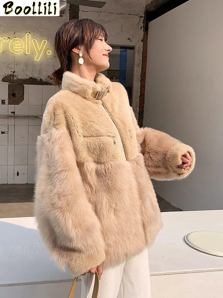 

Fur Boollili Real Coat Women Sheep Shearing Wool Jacket Mink Fur Coat Women Clothes 2023 Winter Coat Women Korean Fur Tops