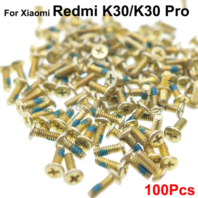 Aocarmo 100Pcs For Xiaomi Redmi K30 Pro 1.4mm*3.8mm 1.4mm*3.5mm 1.4mm*2mm Inside Motherboard Screws Middle Frame Screw Repair