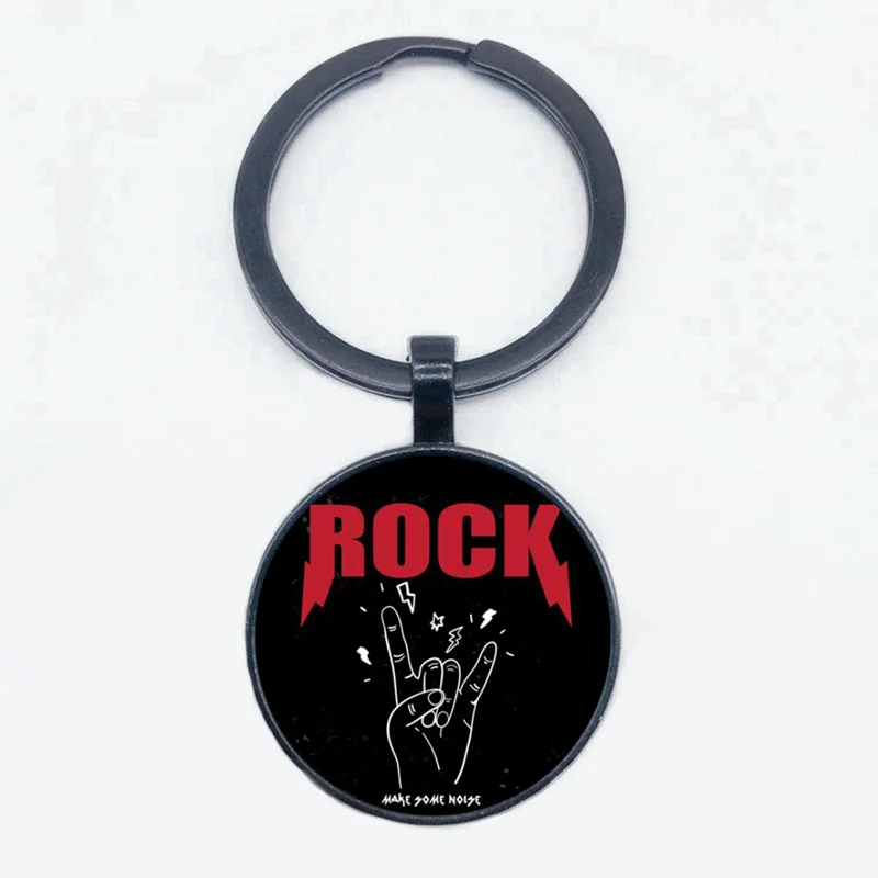 Fashion New Rock Faith Gestures Series Keychain Best Gift Keychain for Hip Hop DJ Rock Lovers