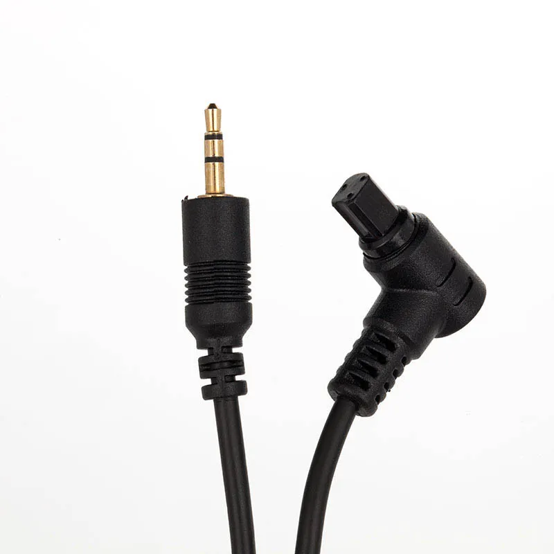 Cable de liberación de obturador de Control remoto N3, E3, S1, L1, con enchufe de 90 grados, S2, E2, UC1, Cable en espiral para Canon, Sony, Fujifilm, Panasonic