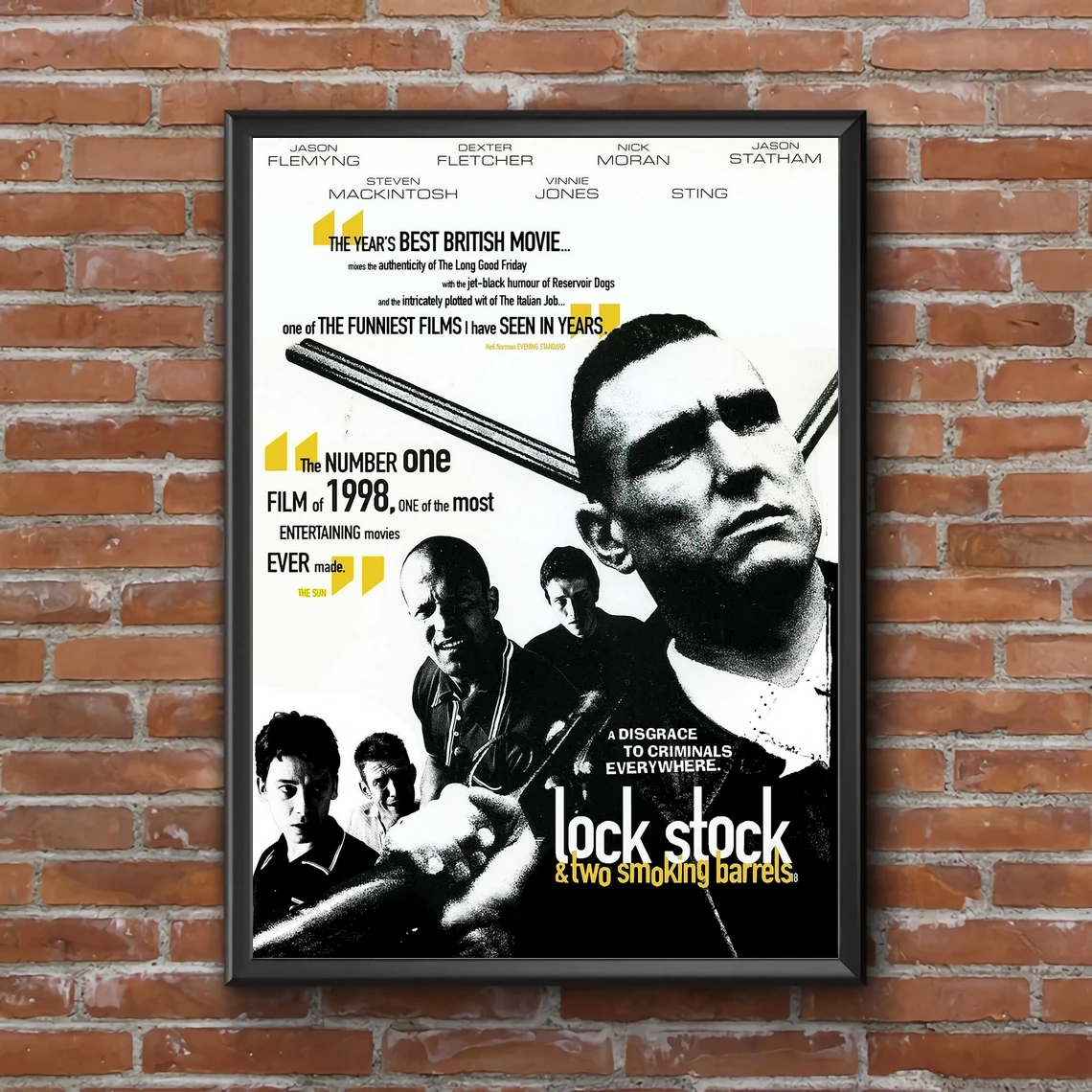 Lock Stock And Two Smoking Barrels Movie Poster Home Wall Painting Decoration (No Frame)