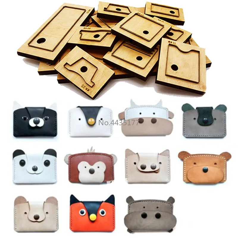 

Японское стальное лезвие, 11 видов животных, сумка для карточек, кожаный резак, металлический резак, форма для резки кожи, крафт-пробойник, инструмент