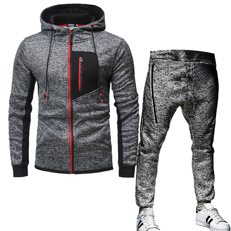 

NICE Pop Autumn And Winter Men's Sets hoodies+Pants Harajuku Sport Suits Casual Sweatshirts Tracksuit Brand Sportswear