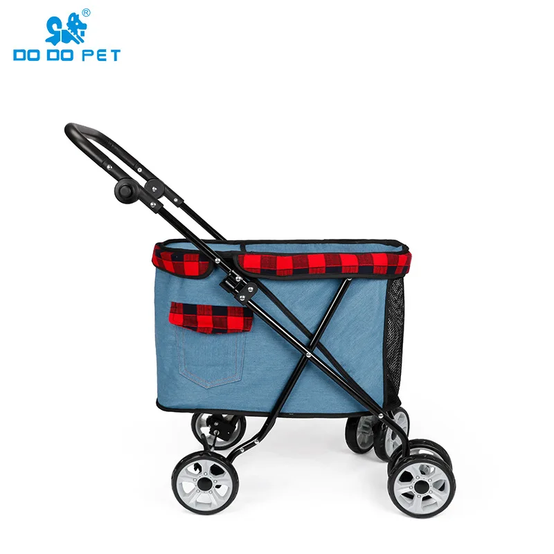 Pet Cart Carrier For Dogs Teddy Puppy Small Cat Foldable Portable Walking Supplies Accessories